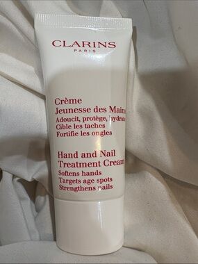 Clarins White Tube Hand & Nail Treatment Cream NEW UNUSED NO BOX